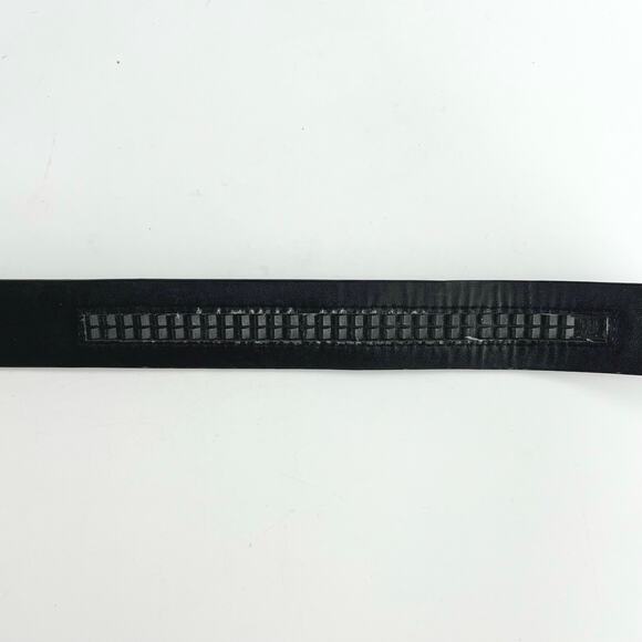 Ratchet buckle black leather belt - Picture 6 of 6